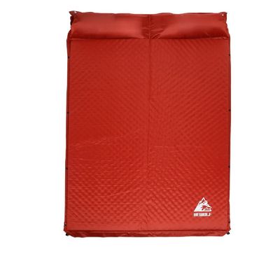 DDER Outdoor Camping Double Thick Automatic Inflatable Cushion Camping Tent Moisture-Proof pad Home Lunch Break Sleeping pad (red)
