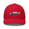 Gunner Gear Fishing Hat Bass Fish Texas Flag Embroidered Snapback Trucker Hat view 1