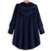 tuduoms Winter Coats for Women Teen Girls Plush Hoodies Plus Size Fleece Jackets Cute Cat Ears Winter Warm Hooded Sweater view 3