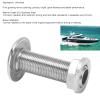 Yctze Thru Hull Fitting, 3/8inch Marine Thru Hull Fitting Connector 316 Stainless Steel Water Drain Outlet Universal Boat Accessories view 2