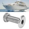 Yctze Thru Hull Fitting, 3/8inch Marine Thru Hull Fitting Connector 316 Stainless Steel Water Drain Outlet Universal Boat Accessories view 4