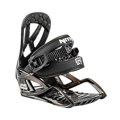 Nitro Charger Micro Youth Snowboard Bindings, Black, X-Small