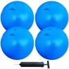 AppleRound 8.5-inch Dodgeball Playground Balls, Pack of 4 Balls with 1 Pump, Official Size for Dodge Ball, Handball, Camps and Schools (Blue) view 1