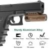 CRONHAWK Rechargeable Pistol Light, 700 Lumen Compact Rail Mounted Tactical Gun Flashlight fit for Picatinny MIL-STD-1913 view 2