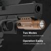 CRONHAWK Rechargeable Pistol Light, 700 Lumen Compact Rail Mounted Tactical Gun Flashlight fit for Picatinny MIL-STD-1913 view 3