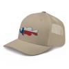Gunner Gear Fishing Hat Bass Fish Texas Flag Embroidered Snapback Trucker Hat Khaki view 4