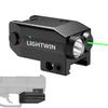 Flashlight Laser Sight Combo, 350 LMS Flashlight with Strobe Mode Green Sight, Type-C Rechargeable with LED and Green Laser, Compact Rail Mount Tactical Flashlight view 1