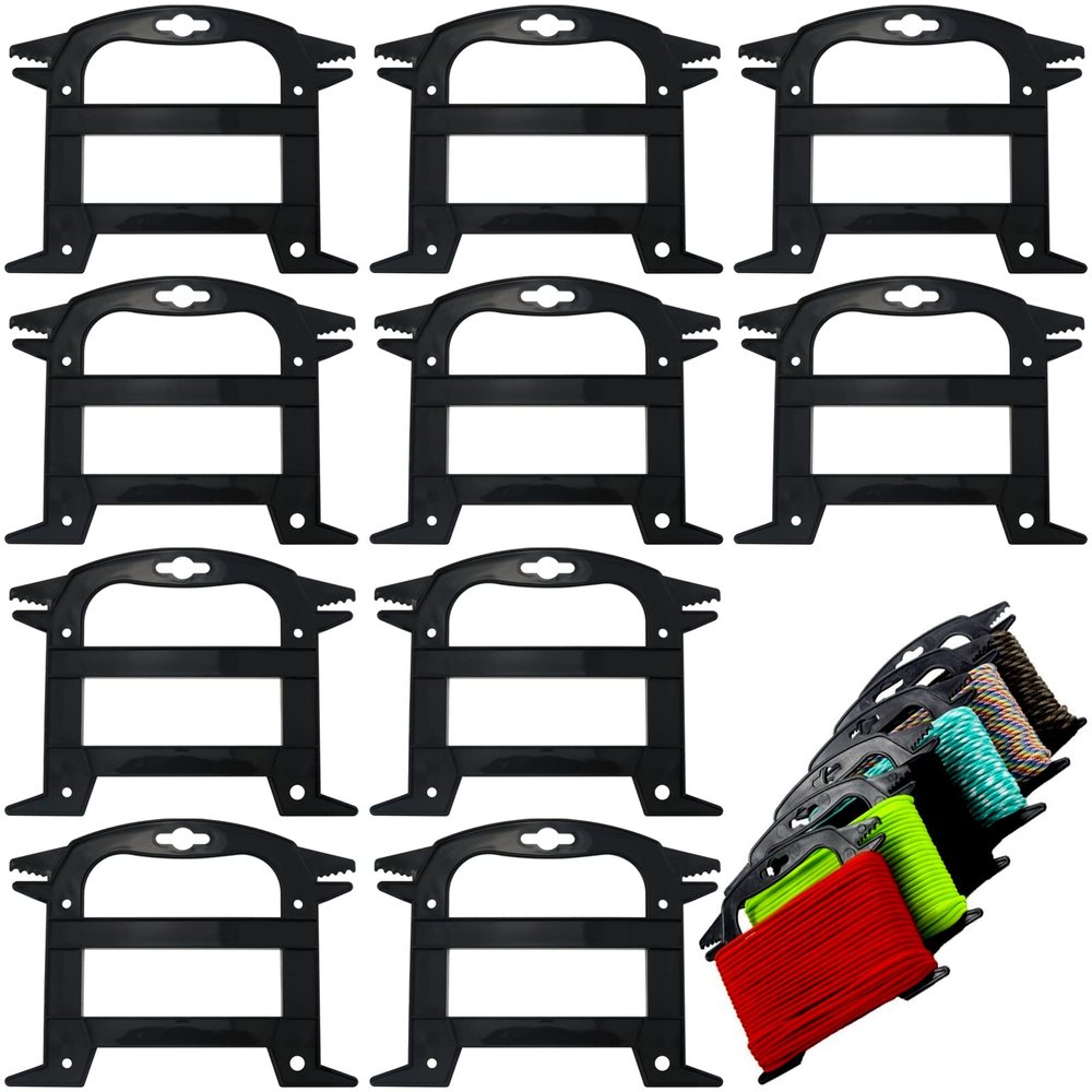 10 Pack Line Winder Rope and Cord Organizer Rope Winder Paracord Spool Tool for Twine Fishing Line Prevent Tangles Knots Recoils and Kinks