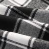 Black and White Plaid Skirt for Women Fall Winter Aline Pleated Midi Skirt (Black&White, Medium) view 2