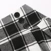 Black and White Plaid Skirt for Women Fall Winter Aline Pleated Midi Skirt (Black&White, Medium) view 4