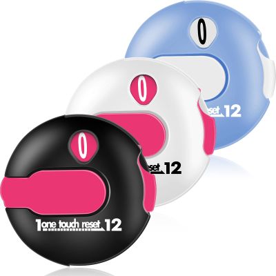 Fiada 3 Pcs 1.2 Inch Golf Score Counter for Women Mini Golf Stroke Counter Scoring Keeper up to 12 Shot to Scorekeeper Glove in(Black, White, Blue)