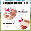 Fiada 3 Pcs 1.2 Inch Golf Score Counter for Women Mini Golf Stroke Counter Scoring Keeper up to 12 Shot to Scorekeeper Glove in(Black, White, Blue) view 3