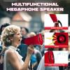 MyMealivos Portable Megaphone Bullhorn 20 Watt Power Megaphone Speaker Voice and Siren/Alarm Modes with Volume Control and Strap (Red) view 4