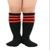 Century Star Kids Socks Knee High Boys Girls Sock 1 Pair Black Red New One Size view 1