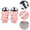 KESYOO 1 Pair Children's Winter Gloves Ski Gloves Women Windproof Thermal Cartoon Penguin Blue Winter Warm Mitten Kids Ski Warm Velvet Hand Girl Pupils view 3