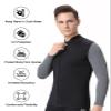 REALON Women Men Top Wetsuit Jacket, 2mm 3mm Neoprene Swim Wet Suit Shirt Long Sleeves Front Zip for Adult Youth Cold Water Snorkeling Diving Surfing Watersports view 4