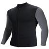 REALON Women Men Top Wetsuit Jacket, 2mm 3mm Neoprene Swim Wet Suit Shirt Long Sleeves Front Zip for Adult Youth Cold Water Snorkeling Diving Surfing Watersports view 1