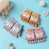 Convertible Flip Top Gloves,Winter Wool Knitted Fingerless Gloves with Mitten Cover for Toddler Kids Girls Boys 5-10 Years view 4