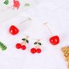 Cherry Lemon Earrring Fruit Earrings for Women Crystal Stud Earrings Rhinestone Lemon Drop Earring Jewelry view 2