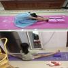 LYWY Anti-Slip Gymnastics Mat,Cartoon Rabbit Yoga Mat 15Mm Thick Anti-Slip Sports Fitness Mat 80X185m,Pink 2,C view 3