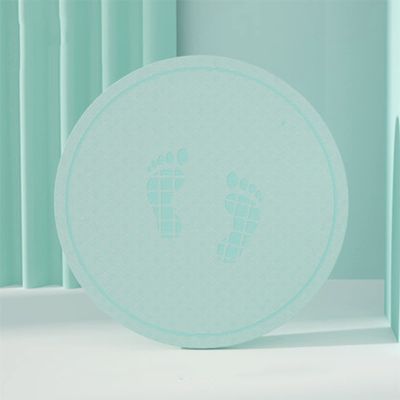 LYWY Yoga Fitness Mat, Mini Round Rope Skipping Exercise Mat Indoor and Outdoor Sound Insulation and Shock Absorption Mat,Green,6mmx58cm