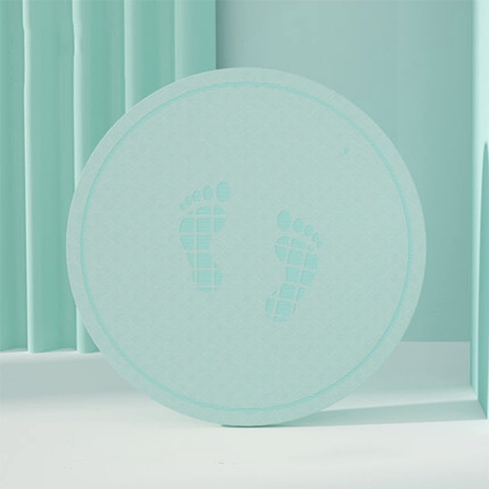 LYWY Yoga Fitness Mat, Mini Round Rope Skipping Exercise Mat Indoor and Outdoor Sound Insulation and Shock Absorption Mat,Green,6mmx58cm