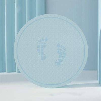 LYWY Yoga Fitness Mat, Mini Round Rope Skipping Exercise Mat Indoor and Outdoor Sound Insulation and Shock Absorption Mat,Blue,6mmx58cm