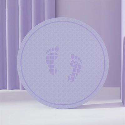 LYWY Yoga Fitness Mat, Mini Round Rope Skipping Exercise Mat Indoor and Outdoor Sound Insulation and Shock Absorption Mat,Purple,6mmx58cm