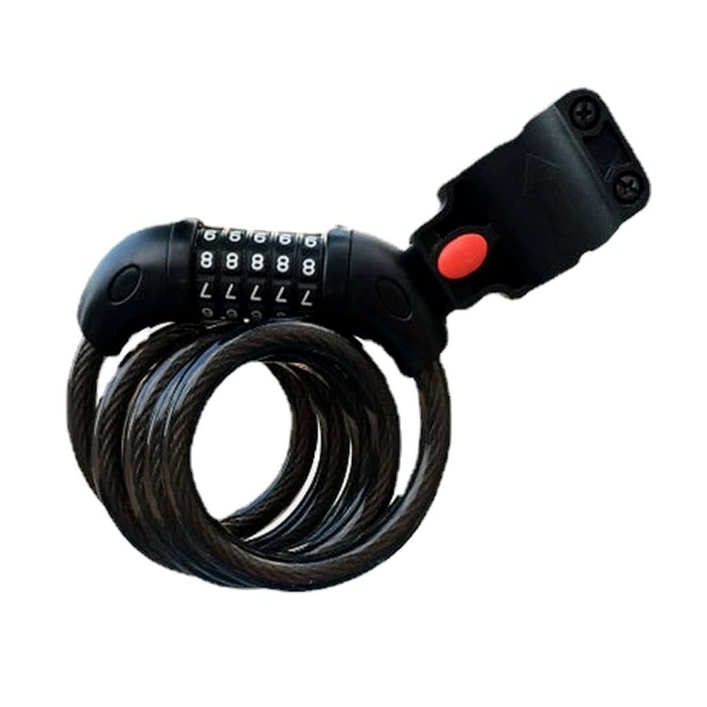 Bicycle Lock 120cm Bike Chain Lock,Bike Lock Combination 120cm Heavy Duty Bicycle Lock Combination Cable Locks 5-Digit Resettable Codes