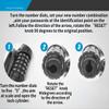Bicycle Lock 120cm Bike Chain Lock,Bike Lock Combination 120cm Heavy Duty Bicycle Lock Combination Cable Locks 5-Digit Resettable Codes view 2
