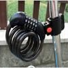 Bicycle Lock 120cm Bike Chain Lock,Bike Lock Combination 120cm Heavy Duty Bicycle Lock Combination Cable Locks 5-Digit Resettable Codes view 3