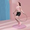 LYWY Yoga Fitness Mat, Mini Round Rope Skipping Exercise Mat Indoor and Outdoor Sound Insulation and Shock Absorption Mat,Gray,6mmx58cm view 2