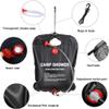 Solar Shower Bag, 20L Foldable Lightweight Portable Solar Heating Bag with Removable Hose Shower Head for Outdoor Travel Swimming Beach Hiking Cycling (Black) view 3