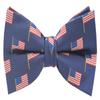 Carahere Men's Bow Ties Pre-Tied Adjustable Fun Pattern Bow Ties for Men Red Blue view 1