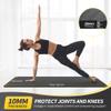 CAMBIVO Extra Thick Yoga Mat for Women Men Kids, 72" x 24" TPE Pilates Mats, 1/4 & 2/5 Inch Yoga Mat Non Slip with Carrying Strap, Workout Mat for Yoga, Meditation and Floor Exercises view 2