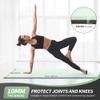 CAMBIVO Extra Thick Yoga Mat, 72" x 24", 1/3 & 1/4 Inch Thick, Non-Slip, Workout Mat with Carrying Strap, Green view 2
