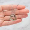 Gifts for Wife, Love Pendant Gifts, Romantic Christmas Heart Shaped Necklace - Love Dancing Necklace view 3