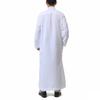 SXLLZSLC Kaftan Islamic Robe Men Long Sleeve Muslim Thobe Arabic Prayer Eid Clothes Dubai Saudi Arab Costume White view 4