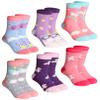 DoSmart Children's Winter Warm Wool Solid Color Socks Kids Boy Girls Thermal Crew Socks 6 Pairs(Unicorn C, 1-3T) view 1