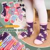 DoSmart Children's Winter Warm Wool Solid Color Socks Kids Boy Girls Thermal Crew Socks 6 Pairs(Unicorn C, 1-3T) view 3
