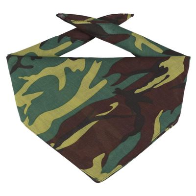 Big Accessories Solid Bandana OS Forest Camo