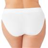 Wacoal Women's Feeling Flexible Seamless Full Coverage Hi-Cut Brief Panty, 871332, White, X-Large view 2