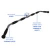 Ader 48" Revolving Gym Style Lat Bar w/Rubber Ergo Grips view 2
