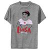 Disney Boy's Luisa Poly T-Shirt, Charcoal Heather, Small view 1