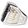 FANTASYJOCKS Fantasy Football Championship Ring BIRD FFL Champion Trophy Award Prize Silver Gold Black Glass Stones Sports Baseball Basketball Hockey Size 9 view 4