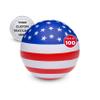 100 American Flag Stress Balls Pack - Customizable Text, Logo - Round, Stress Reliever, Hand Therapy, Lightweight - USA Flag view 1