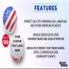 100 American Flag Stress Balls Pack - Customizable Text, Logo - Round, Stress Reliever, Hand Therapy, Lightweight - USA Flag view 2