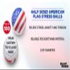 100 American Flag Stress Balls Pack - Customizable Text, Logo - Round, Stress Reliever, Hand Therapy, Lightweight - USA Flag view 3