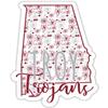 Troy University Floral State Decorative Decal 4-Inch Officially Licensed Collegiate Product view 1