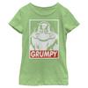 Disney Snow White Grumpy Streetwear Poster Girls Heather T-Shirt, Green Apple, Medium view 2
